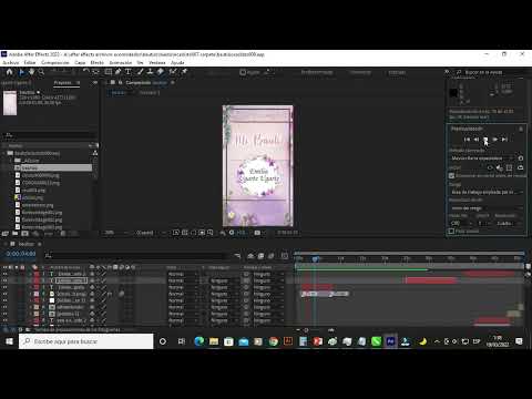 Invitación Virtual de Bautizo en After Effects