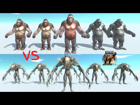 5 Goro🦍vs 5 Scourge🦔- Animal Revolt Battle Simulator