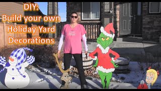How to make your own holiday yard decorations