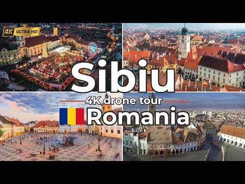 🇷🇴 Sibiu, Romania – 4K Drone Tour – Scenic Historic City View