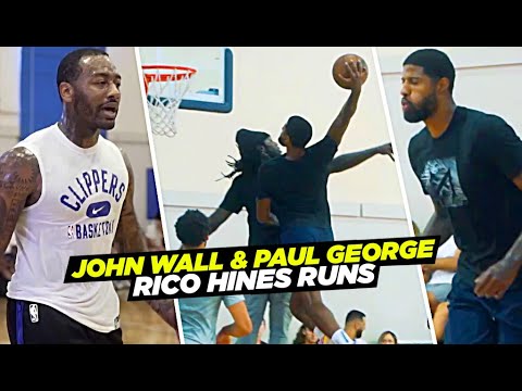 "I'm HIM.. I'm BACK!" John Wall & Paul George Go OFF at Rico Hines Runs!!