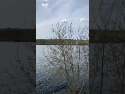 Latvia.River Daugava near Koknese. 18.04.2025.