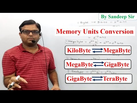 Memory Units of Computer & Conversion - KB, MB, GB, TB, PB, EB | Solved Examples