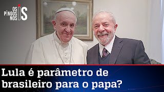 Sem máscara, papa Francisco aglomera e zomba do Brasil