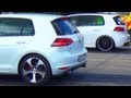 VW Golf 7 GTI vs GOLF 6 R Drag Race Viertelmeile ...