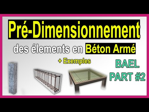 Preliminary dimensioning of reinforced concrete elements