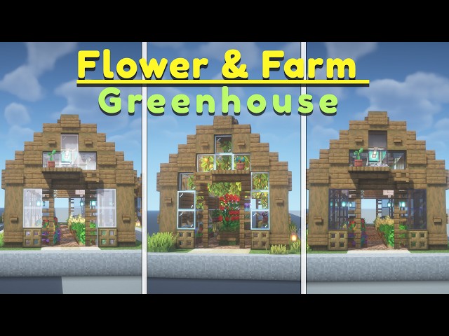 Flower & Farm Greenhouse Minecraft Map