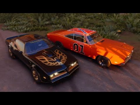 General Lee vs Bandit Trans Am (The Crew Motorfest)