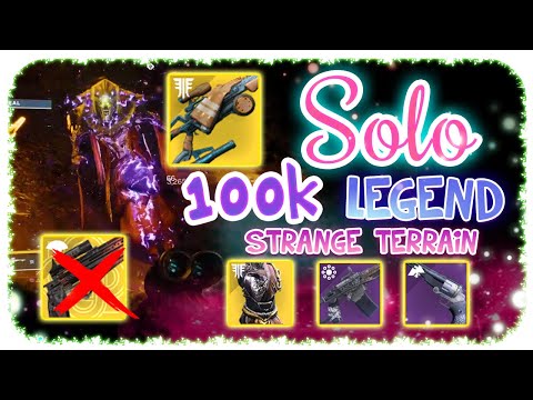 Solo 100k Ordeal Nightfall - Strange Terrain Legend - Destiny 2 ( No Eriana's Vow) Commentary
