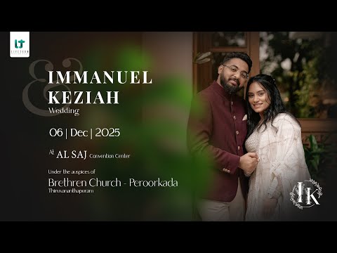 IMMANUEL AND KEZIAH WEDDING LIVE WEBCAST | 06-12-2025 | 10:30 AM