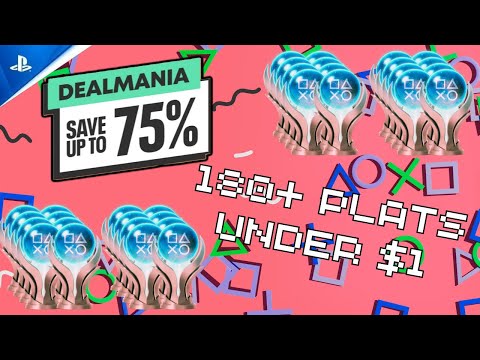 Over 180+ EASY Platinums for Under $1! PSN Dealmania Sale 2025