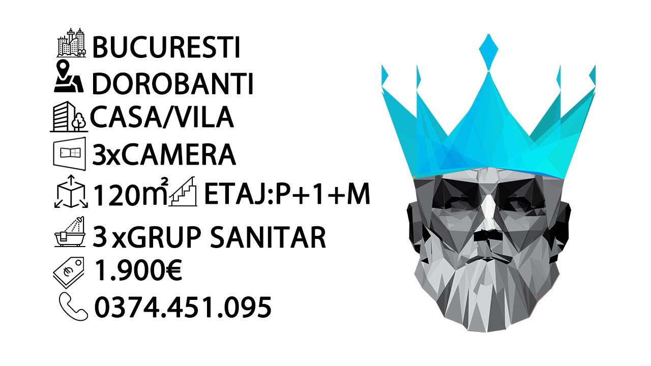 Tur video Dorobanti | Vila Interbelica Superba | 3 Camere | 3 Bai | Centrala | Fara risc 