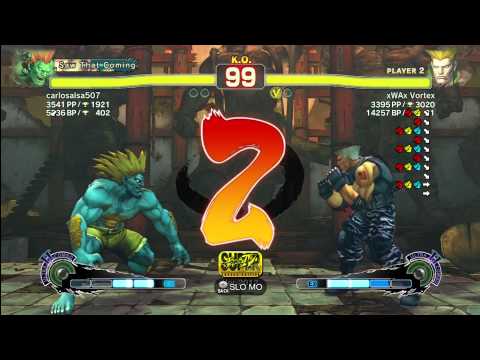Carlosalsa507 (Blanka) vs xWAx Vortex (Guile)