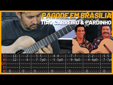 PAGODE EM BRASÍLIA - Tião Carreiro & Pardinho | Viola Caipira  | Aula Completa | Como Tocar  PDF