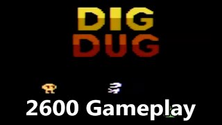 Dig Dug Atari 2600 Gameplay - The No Swear Gamer