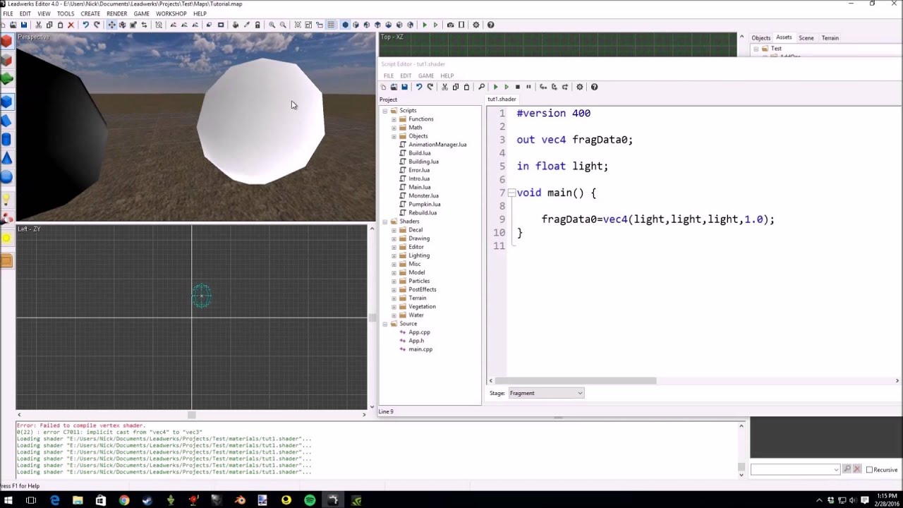 GLSL Shader Tutorial 2: Lighting