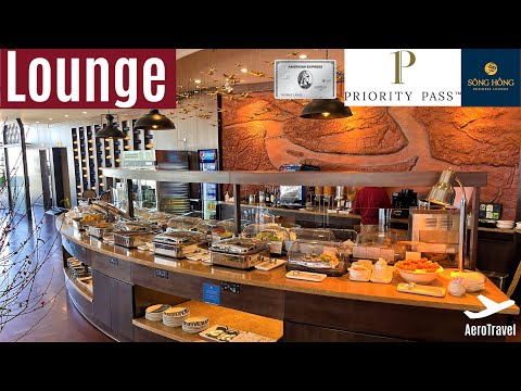 SONG HONG PREMIUM LOUNGE HANOI DOMÉSTICO | EXCELENTE PRIORITY PASS LOUNGE | REVISÃO DO LOUNGE 4K UHD