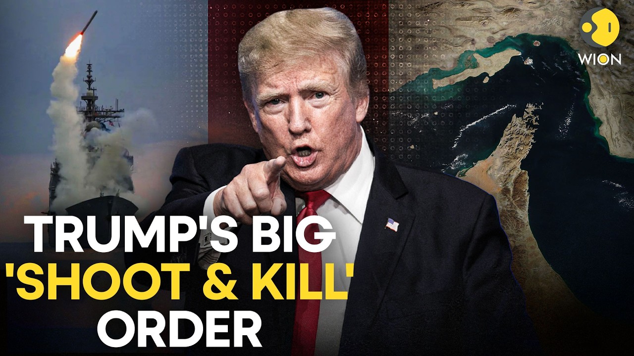 US-Iran War LIVE: Trump Orders US Navy To ‘SHOOT & KILL’ Iranian Boats In Hormuz | WION