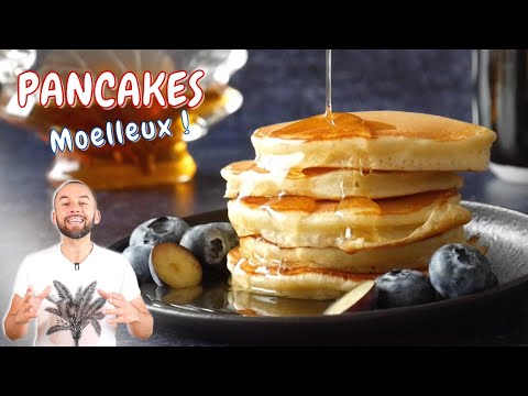 Fluffy American pancakes