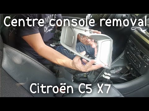 How to Remove a centre console on a Citroen C5 X7