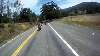 preview picture of video 'Berryessa run on my '04 R6 (part II) - the twisties'