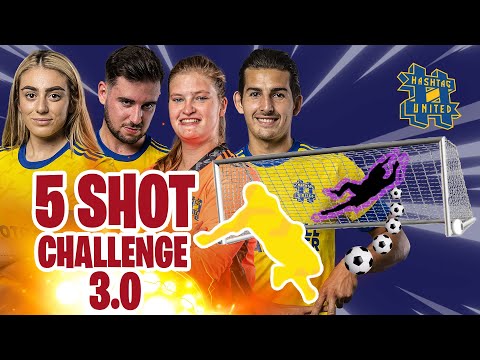 MEN'S VS WOMEN'S TEAM! HASHTAG UNITED 5 SHOT CHALLENGE 3.0