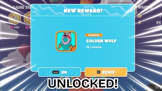 I UNLOCKED GOLDEN WOLF IN FALL GUYS!