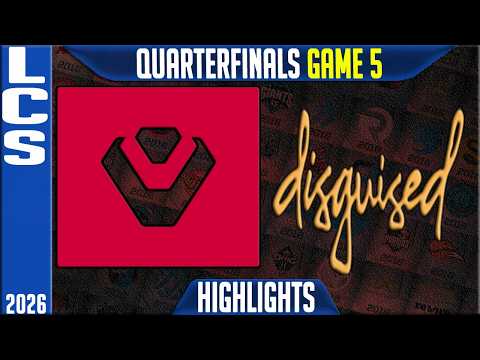SEN vs DSG Highlights Game 5 | LCS Quarterfinals 2026 Playoffs | Sentinels vs Disguised G5