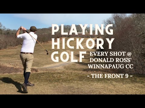 Playing Hickory Golf at Winnapaug Country Club (Donald Ross), Part 1 - Course Vlog #5