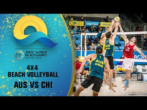 AUS vs. CHI - Men's Group B | Full Match | ANOC Beach Games 4x4 2019