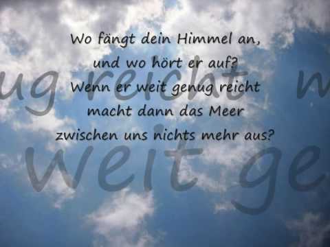 Philipp Poisel - Wo fängt dein Himmel an.  (Lyrik)