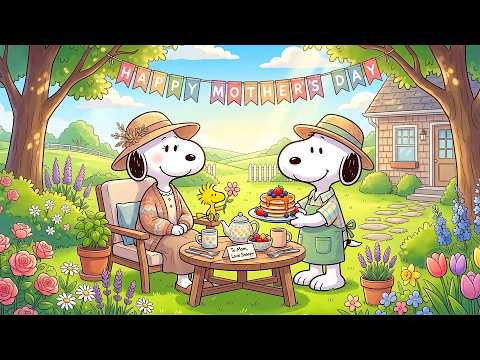 Snoopy’s Peaceful Mother's Day Garden Retreat 💌🌷 Soft Jazz & Cozy Vibes for Inner Peace 🎶