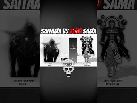Saitama vs Zeno Sama all forms power level #goku #dragoball #saitama #anime #phonkmusic #zenosama...