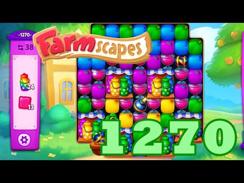 Farmscapes Level 1270 HD Gameplay Walkthrough | 3 - match game | android | ios | pc | GameGo Game