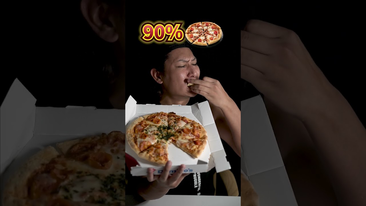 domino's pizza10%～100% #food #mukbang#shorts