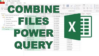 Combine text files with different column headings side by side using Power Query in excel