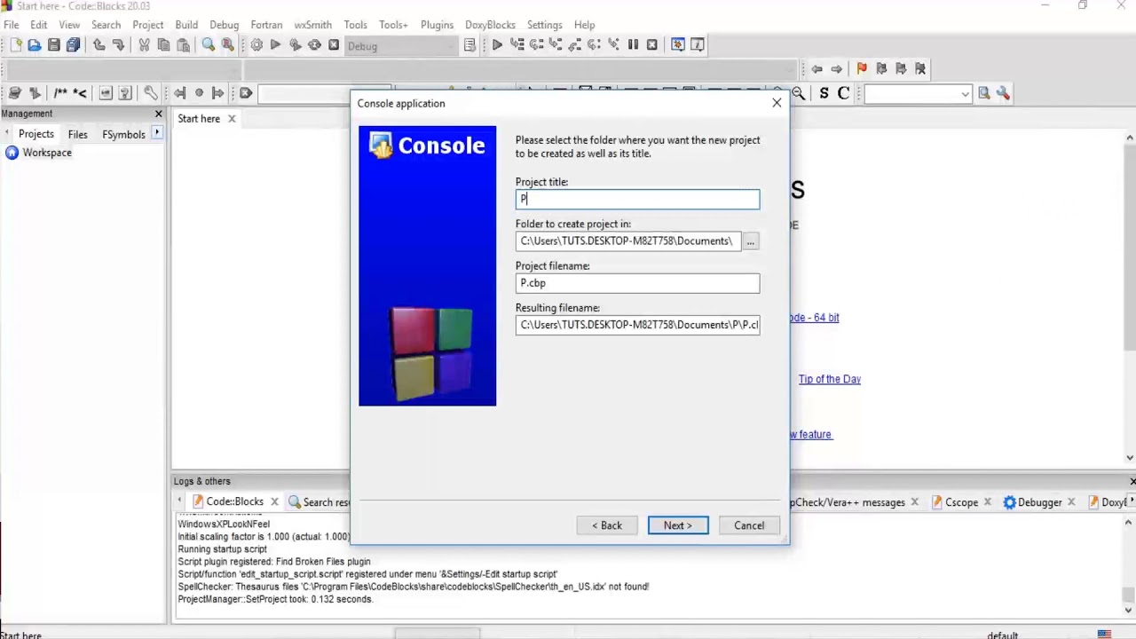 CodeBlocks Tutorial 4 - How to create Project on Codeblocks