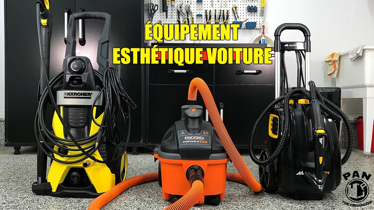 ÉQUIPEMENTS POUR LAVAGE DE VOITURES: Nettoyeur Haute Pression, Aspirateur et Nettoyeur à Vapeur