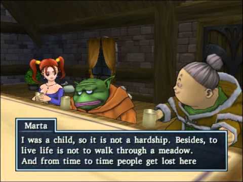 131 Dragon Quest 8 Cut-scene - Marta Helps the Team Recover at Her Cottage