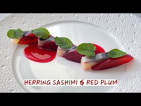 Herring Sashimi (Nishin) and Plum Appetizer - Easy & Delicious Recipe