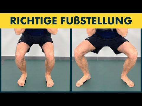 Tiefe Hocke & Kniebeugen: Richtige Fußstellung ermitteln
