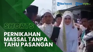 Viral Video Pernikahan Massal di Ponpes Daerah Sidoarjo, Pengantin Tak Tahu Siapa Calon Pasangannya