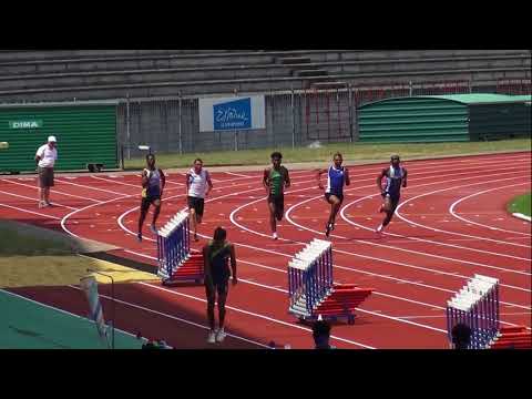 N-Alexandre BATRIN en 22"06 200m JUM FIN. A Champ. Rég. CADETS/JUNIORS Bondoufle 7-8 Juillet 2018