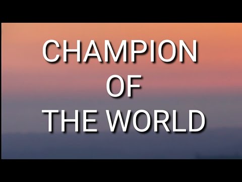 Coldplay - Champion Of The World (Lyrics)