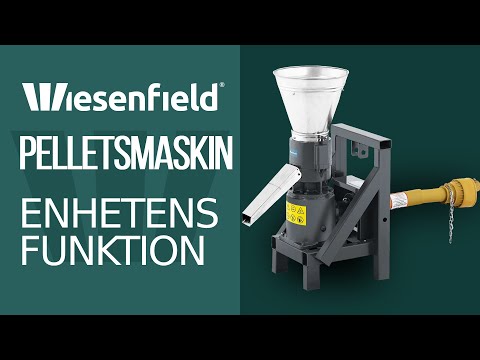 video - Pelletsmaskin - Max. 120 kg/h - Ø 150 mm