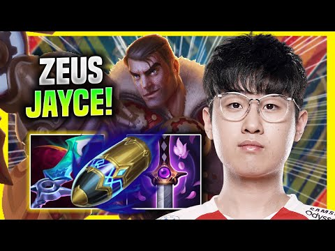 ZEUS PICKS JAYCE WITH NEW RUNES! - T1 Zeus Plays Jayce TOP vs Viktor!