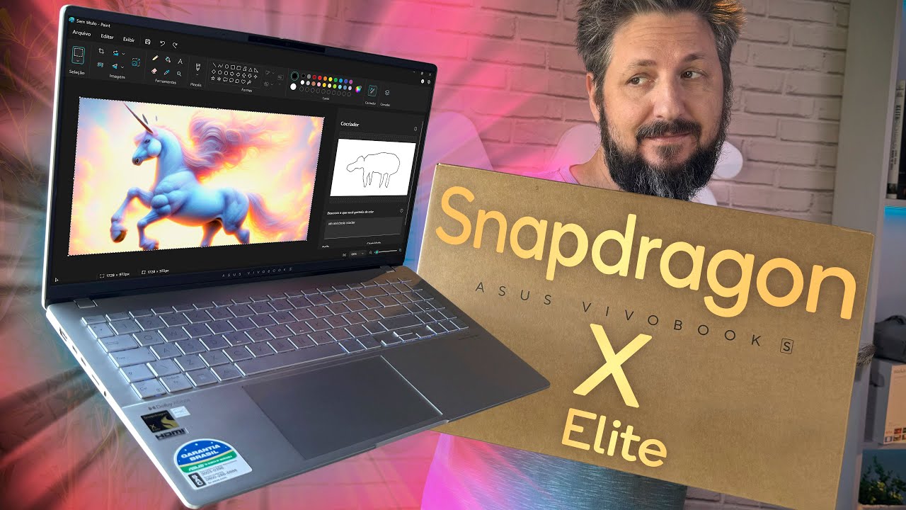 Asus VIVOBOOK S 15: notebook com Snapdragon X Elite (Unboxing e impressões)