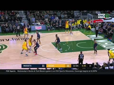 brook lopez putting the ball on the floor