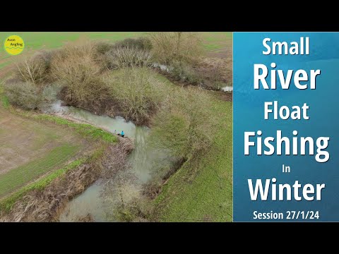 Simple Small River Float Fishing With Maggots - Winter Stick Float Roving - 27/1/24 (Video 465)