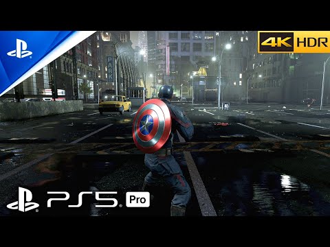 (PS5 PRO) Marvel's Avengers - CAPTAIN AMERICA GAMEPLAY | Realistic Ultra Graphics [4K 60FPS HDR]
